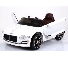 Elektrické autíčko Bentley EXP 12 Prototyp, 12V, 2,4 GHz dialkové ovládanie, otváravé dvere, EVA kolesá, kožené sedadlo, 2 X MOTOR, biele, ORGINAL licencia