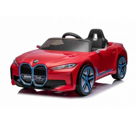 Elektrické autíčko BMW i4, červené